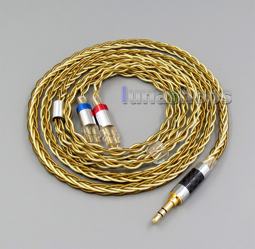Pure OCC Silver+Golden Plated Earphone Cable For Sennheiser HD660s HD580 HD600 HD650 etc.