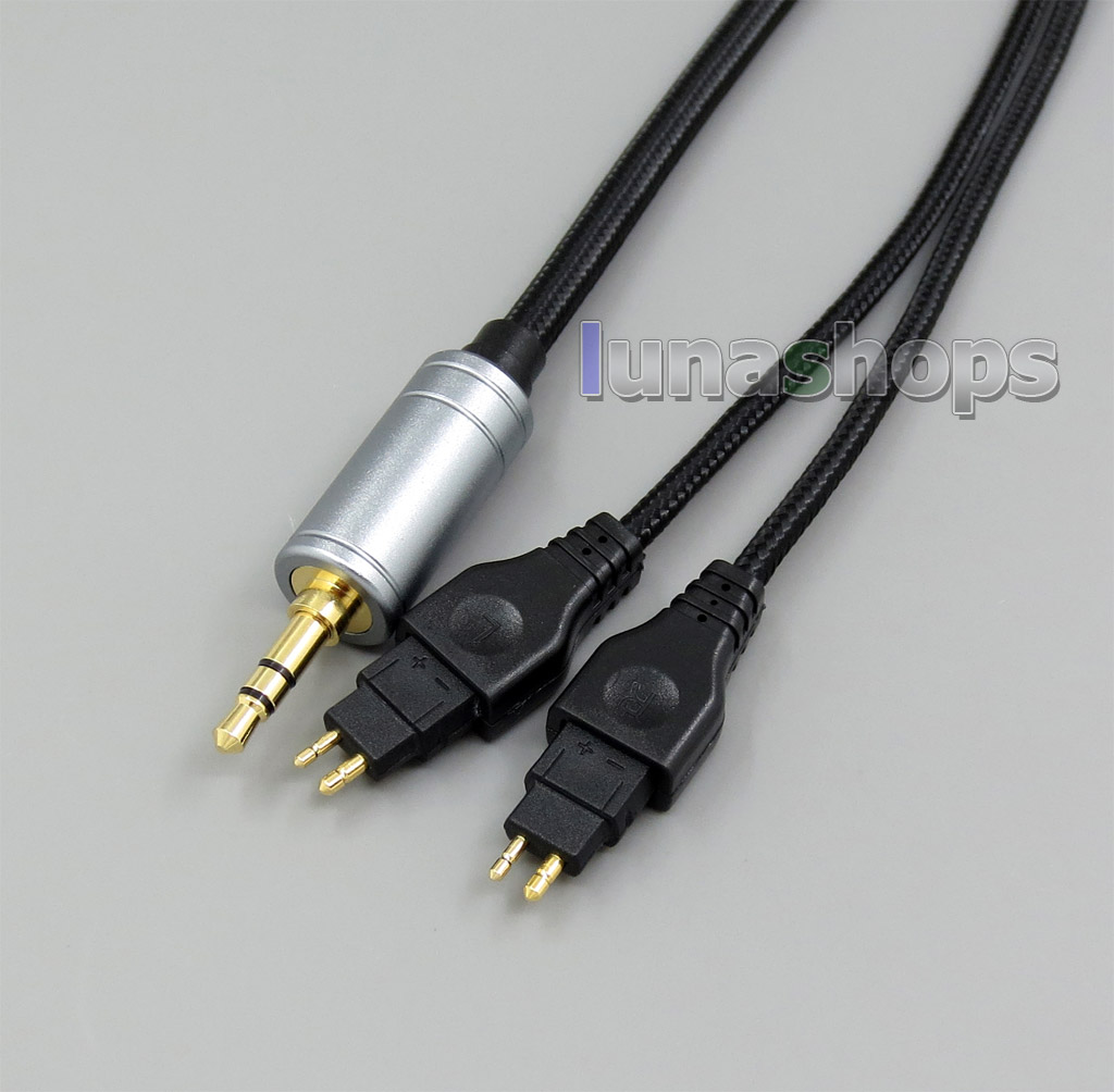 Weave Cloth OD 5mm OCC Pure Silver Plated Headphone Cable For Sennheiser HD25 SP HD650 HD600 HD580 HD525