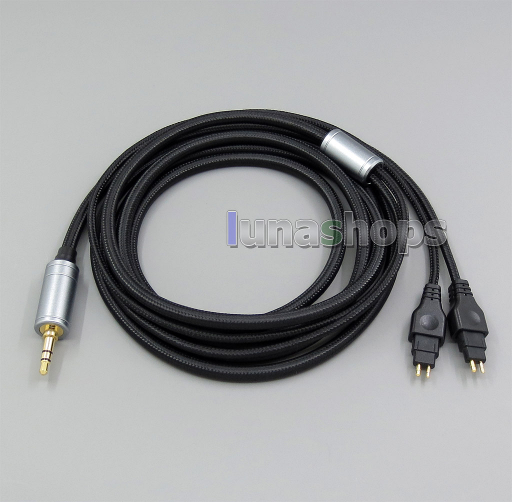 Weave Cloth OD 5mm OCC Pure Silver Plated Headphone Cable For Sennheiser HD25 SP HD650 HD600 HD580 HD525