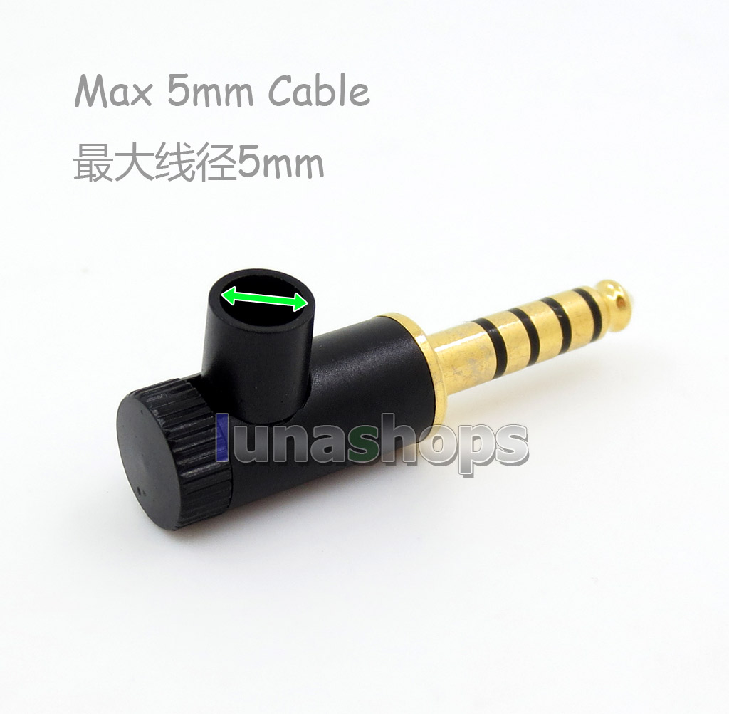 L Shape 4.4mm Headphone Earphone Adapter For Sony PHA-2A TA-ZH1ES NW-WM1Z NW-WM1A AMP Player
