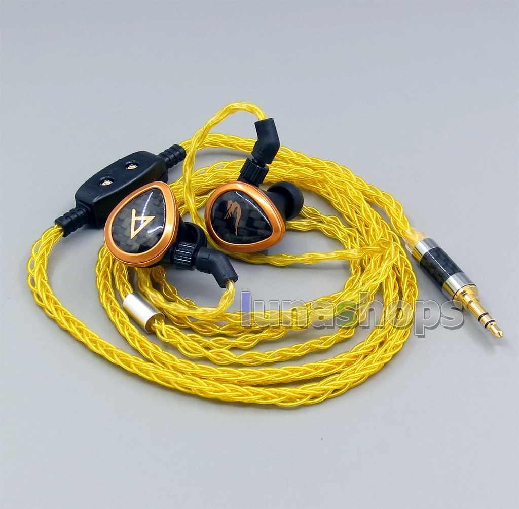 Gold 8 core 2.5 4.4 Balanced Pure Silver Plated Earphone Cable For AKR03 Roxxane JH24 Layla Angie AK70 AK380 KANN