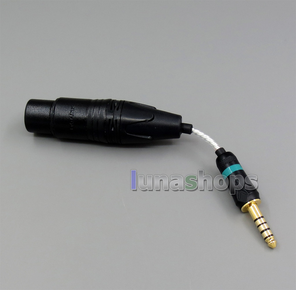 4.4mm Balanced To 4pin XLR Female Audio Silver Cable For Sony PHA-2A TA-ZH1ES NW-WM1Z NW-WM1A AMP Player 