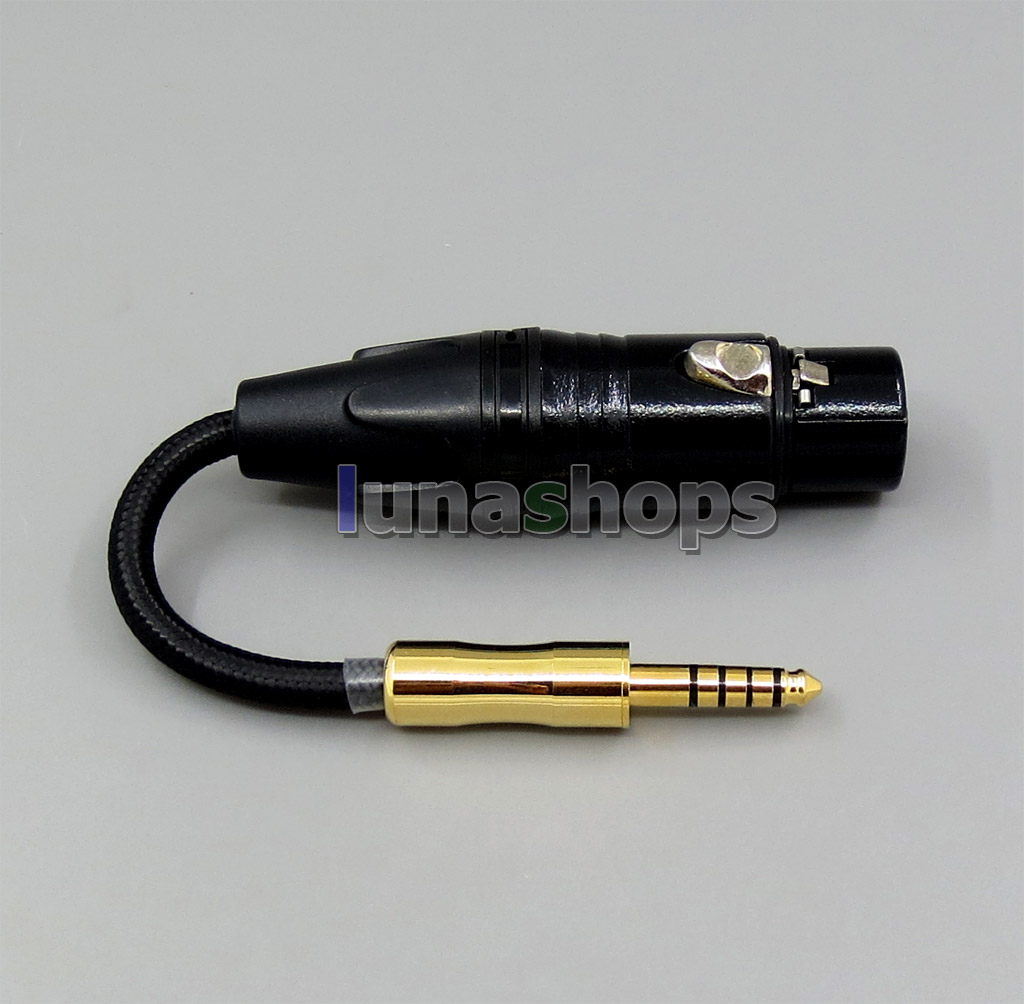 Balanced Weave Cloth xlr Female to 4.4mm Male audio adapter Converter cable for Sony PHA-2a TA-ZH1ES NW-WM1Z