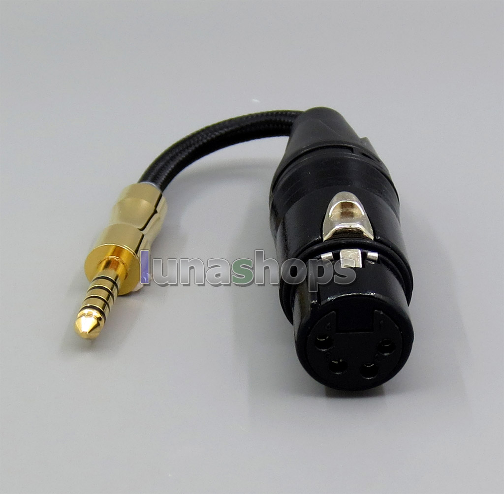 Balanced Weave Cloth xlr Female to 4.4mm Male audio adapter Converter cable for Sony PHA-2a TA-ZH1ES NW-WM1Z