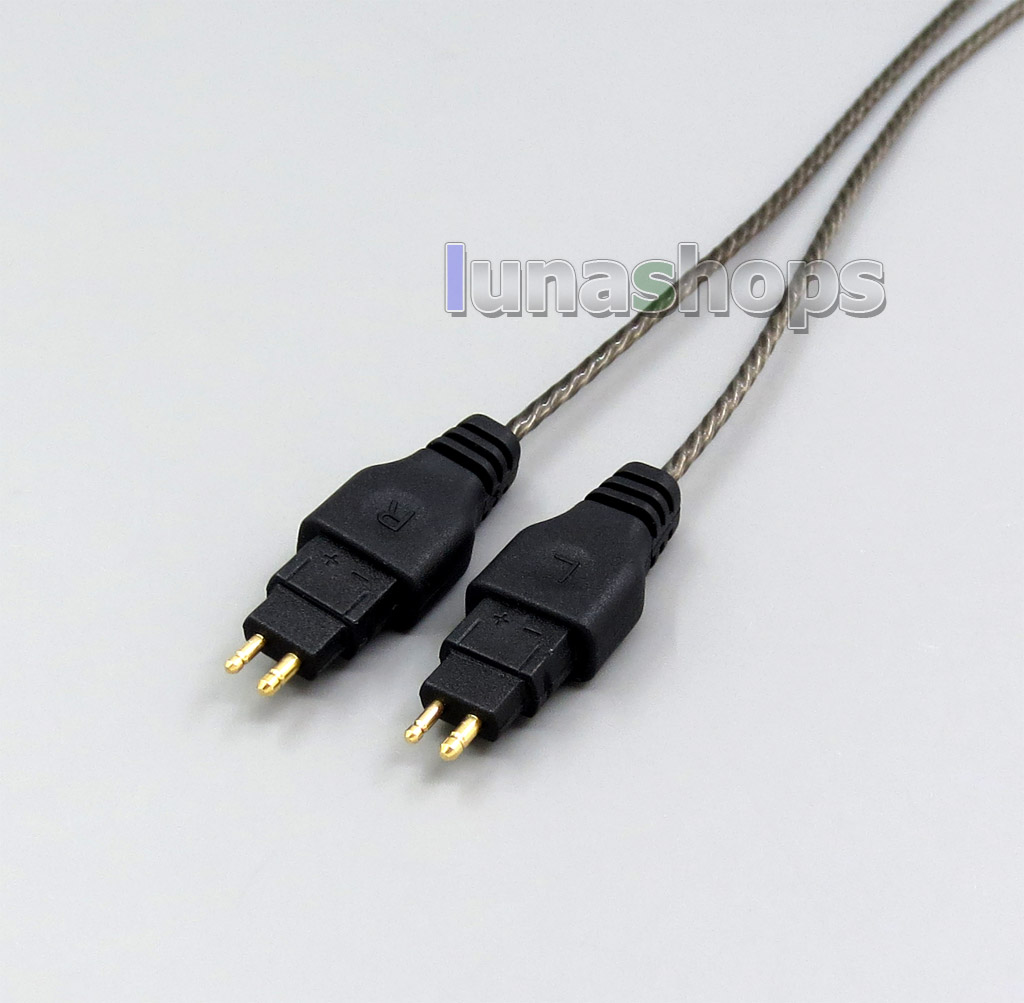 Shielding Mic Remote Pure Silver Plated Earphone Cable For Sennheiser HD580 HD600 HD650 HD430