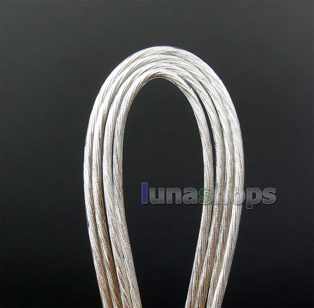 63*0.1mm Extremely Soft Hi-Res 99.99999% 7N Pure OCC Silver Gold Plated Earphone Headphone DIY Custom Cable(Not Telf)