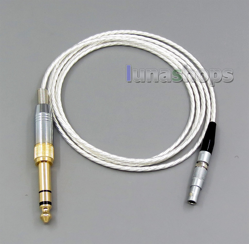 Pure Silver Plated + 7N OCC Earphone Cable For AKG K812 Reference Headphone 