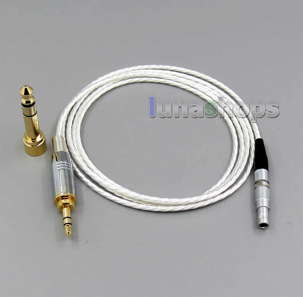 Pure Silver Plated + 7N OCC Earphone Cable For AKG K812 Reference Headphone 
