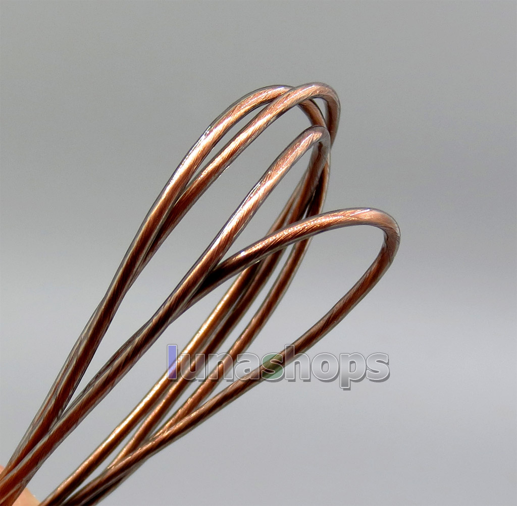 50m OFC Copper Shielding Signal 45*0.05mm Shielding+50*0.05mm Pure Silver TPU Wire Cable Dia:1.5mm For DIY 