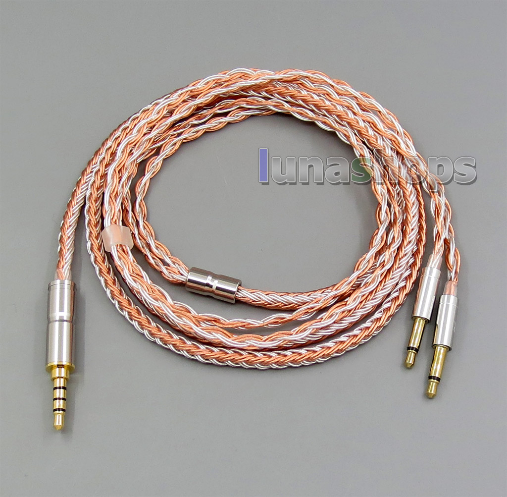 16 Cores OCC + Pure Silver Plated Cable for Final Audio vi Iriver AK T1P Denon AH-D600 D7100 Velodyne vTrue