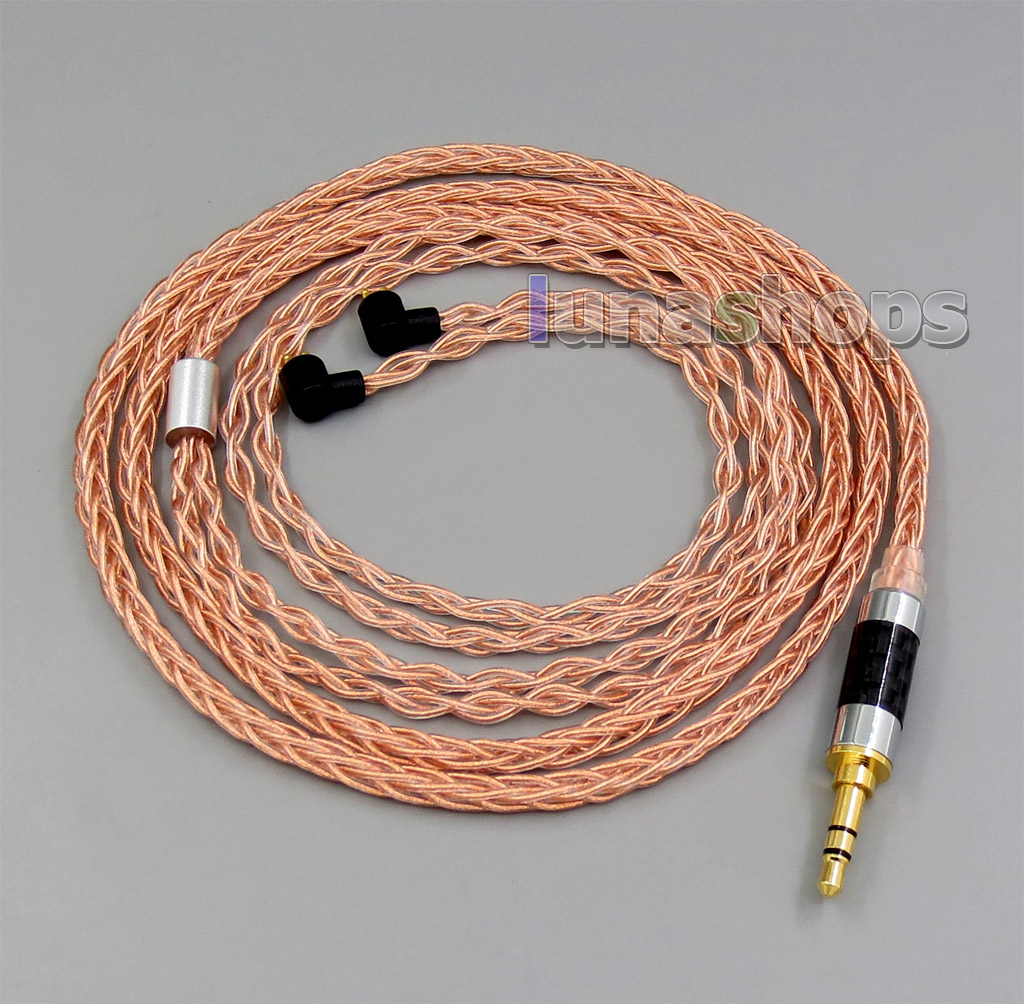 8 core 2.5mm 4.4mm Balanced MMCX Pure OCC Copper Earphone Cable For Etymotic ER4B ER4PT ER4S ER6I ER4