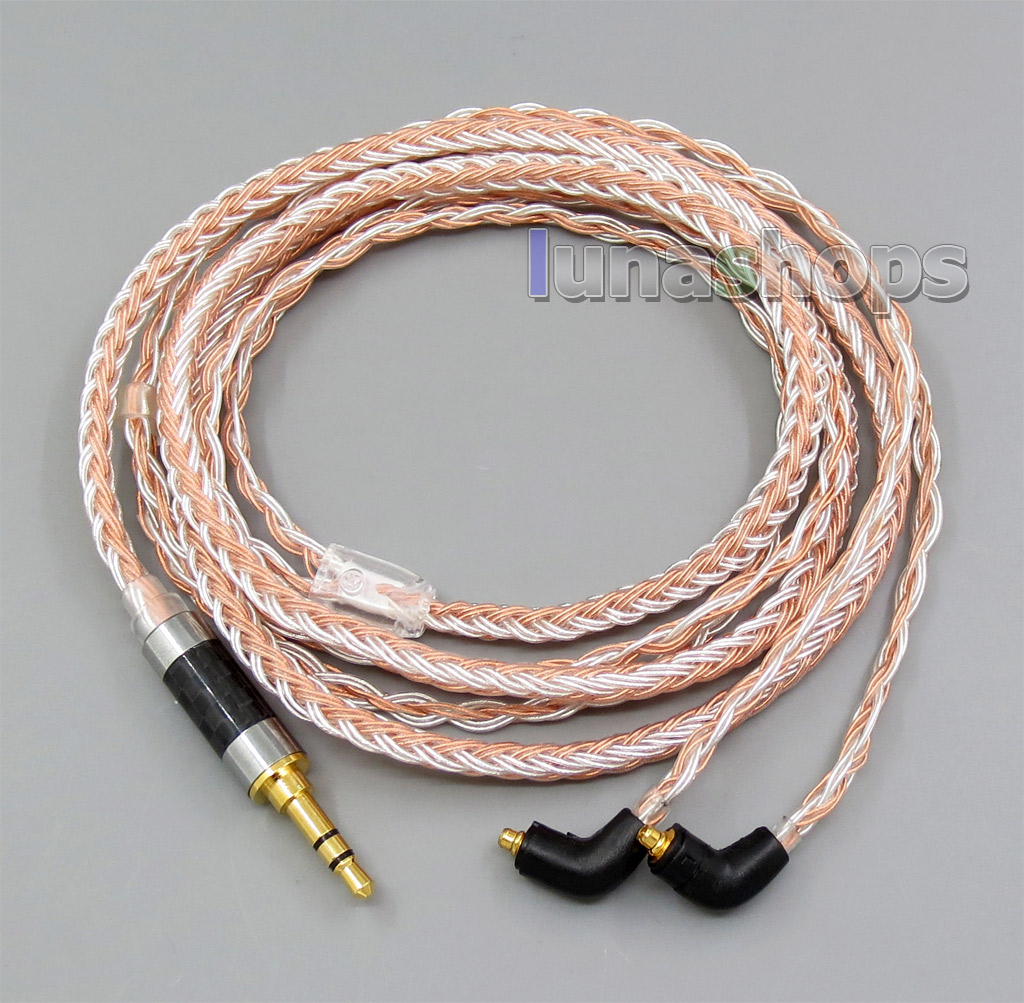 3.5mm 16 Cores OCC Silver Plated Mixed Headphone Cable For Etymotic ER4 XR SR ER4SR ER4XR