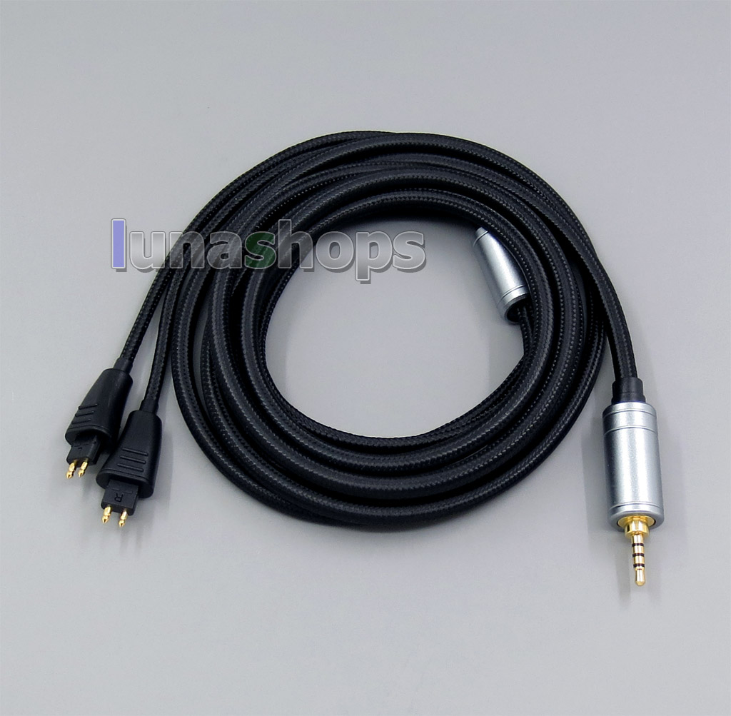 3.5mm Weave Cloth OD 5mm OCC Pure Silver Plated Headphone Cable For FOSTEX TH900 MKII MK2