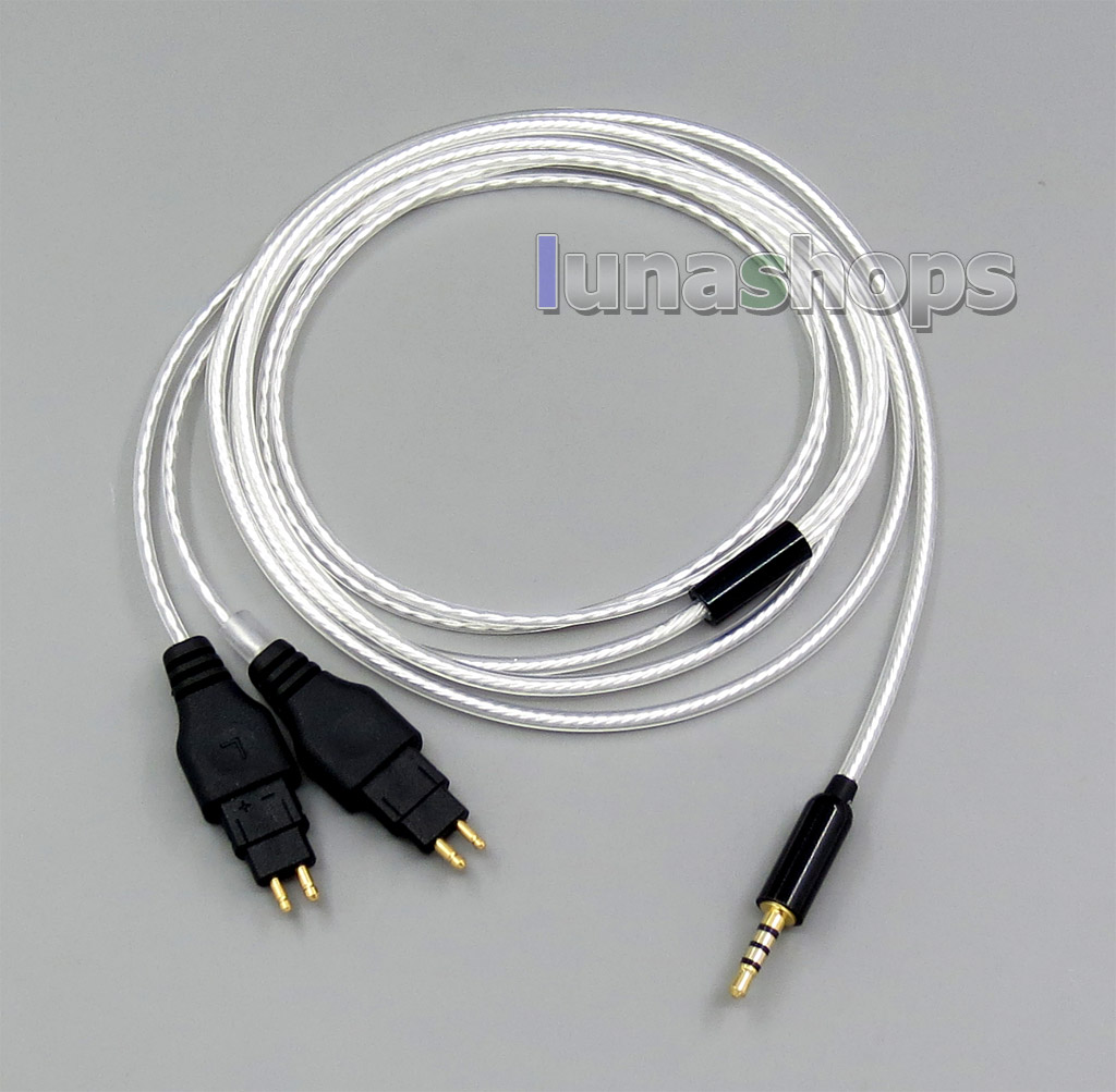 3.5mm 2.5mm Balanced Pure Silver Plated Earphone Cable For Sennheiser HD580 HD600 HD650 HD430 HD660S