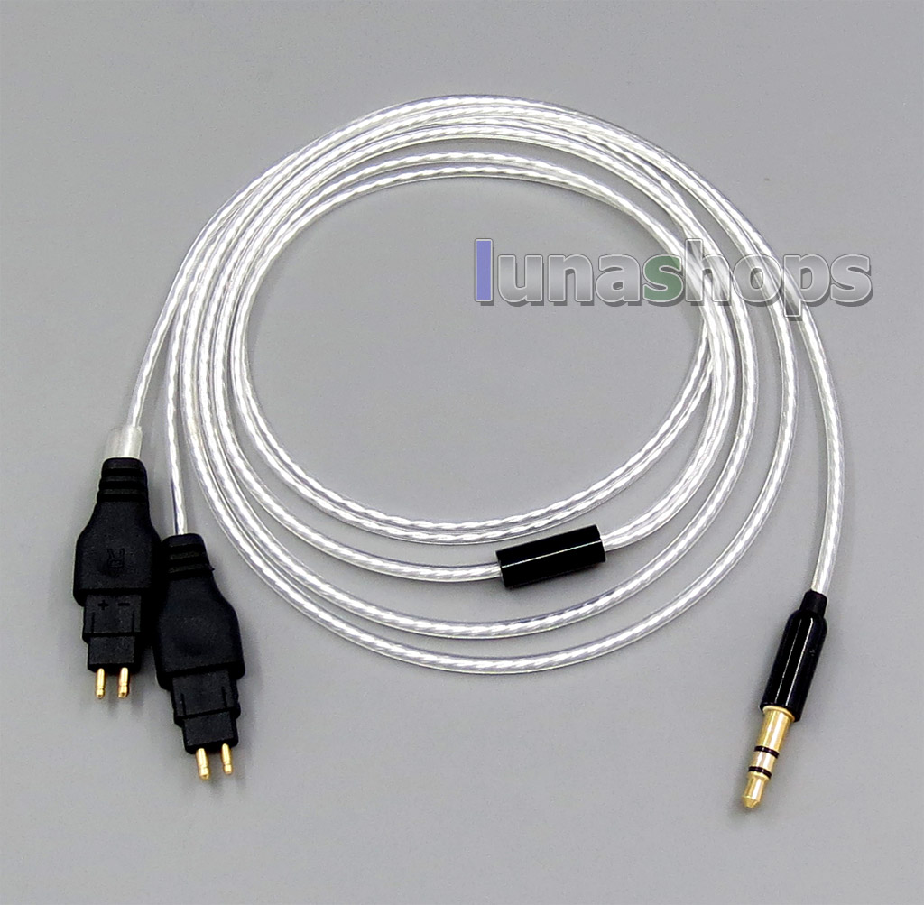 3.5mm 2.5mm Balanced Pure Silver Plated Earphone Cable For Sennheiser HD580 HD600 HD650 HD430 HD660S