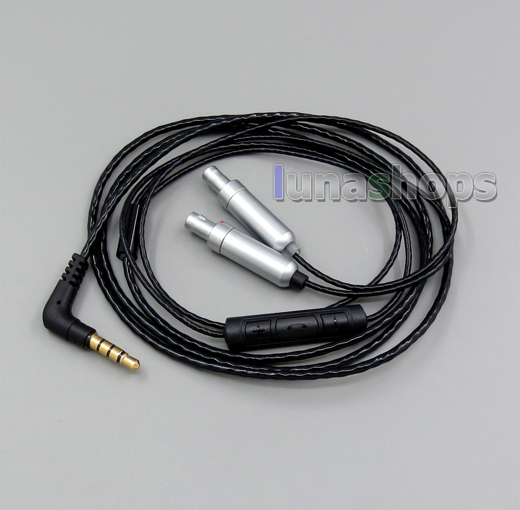 With Mic Remote Volume Cable For Sennheiser HD800 HD800s Enigma Acoustics Dharma D1000 Headphone Earphone