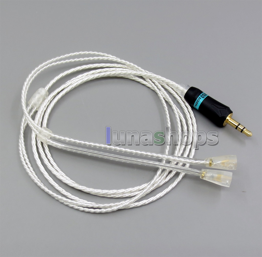 1.2m Silver Plated + OFC Hifi Cable For   Sennheiser IE8 IE80 earphone headset 