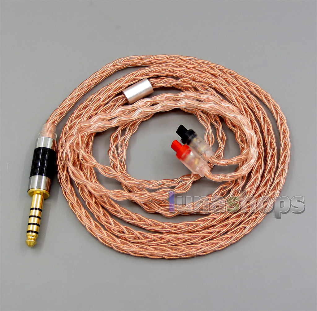 8 core 2.5mm 4.4mm Balanced MMCX  Pure OCC Copper Earphone Cable For Audio-Technica ATH-IM50 IM70 IM03 IM02 01