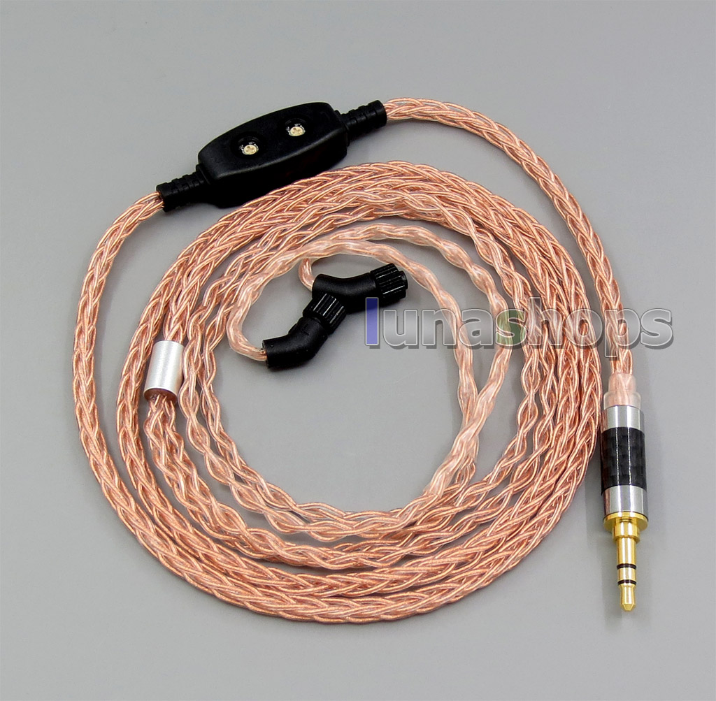 8 core 2.5mm 4.4mm Balanced MMCX Pure OCC Copper Earphone Cable For AKR03 Roxxane JH24 Layla Angie AK70 AK380 KANN
