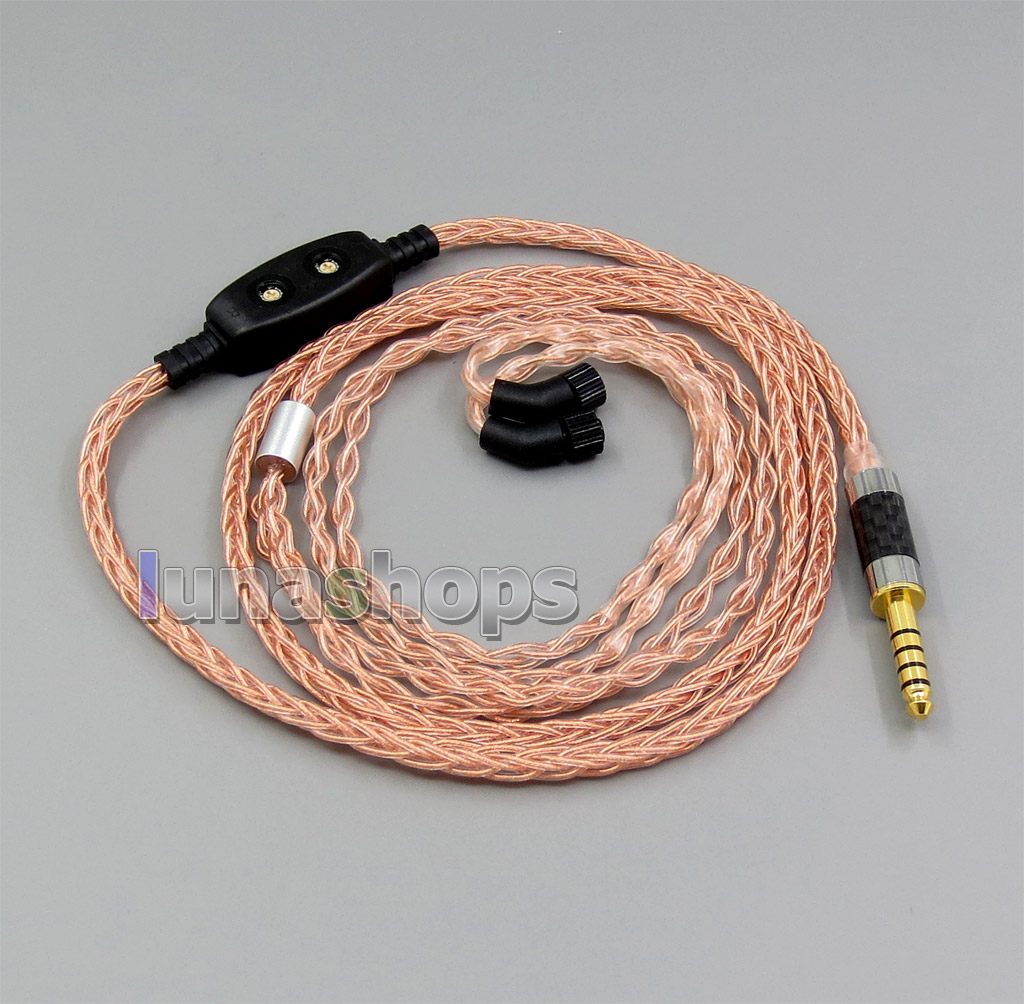 8 core 2.5mm 4.4mm Balanced MMCX Pure OCC Copper Earphone Cable For AKR03 Roxxane JH24 Layla Angie AK70 AK380 KANN
