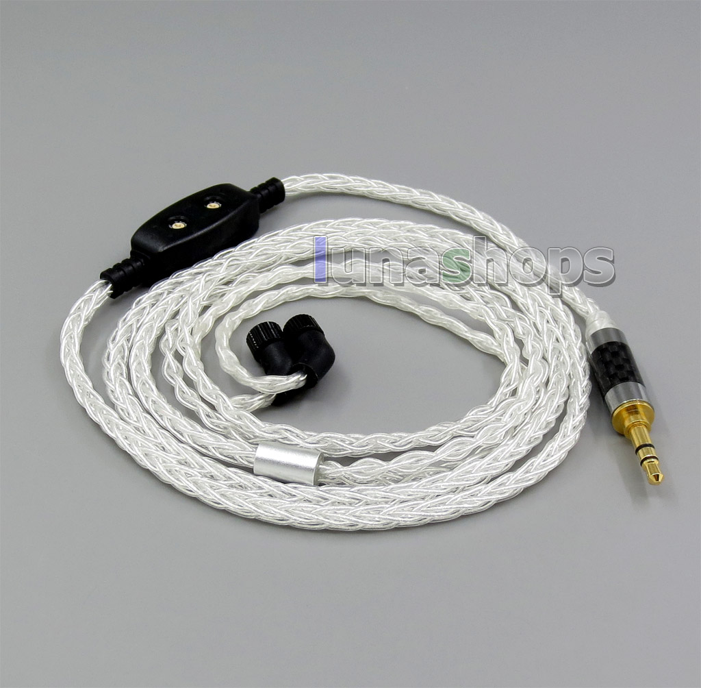 8 core Balanced Pure Silver Plated OCC Earphone Cable For AKR03 Roxxane JH24 Layla Angie AK70 AK380 KANN