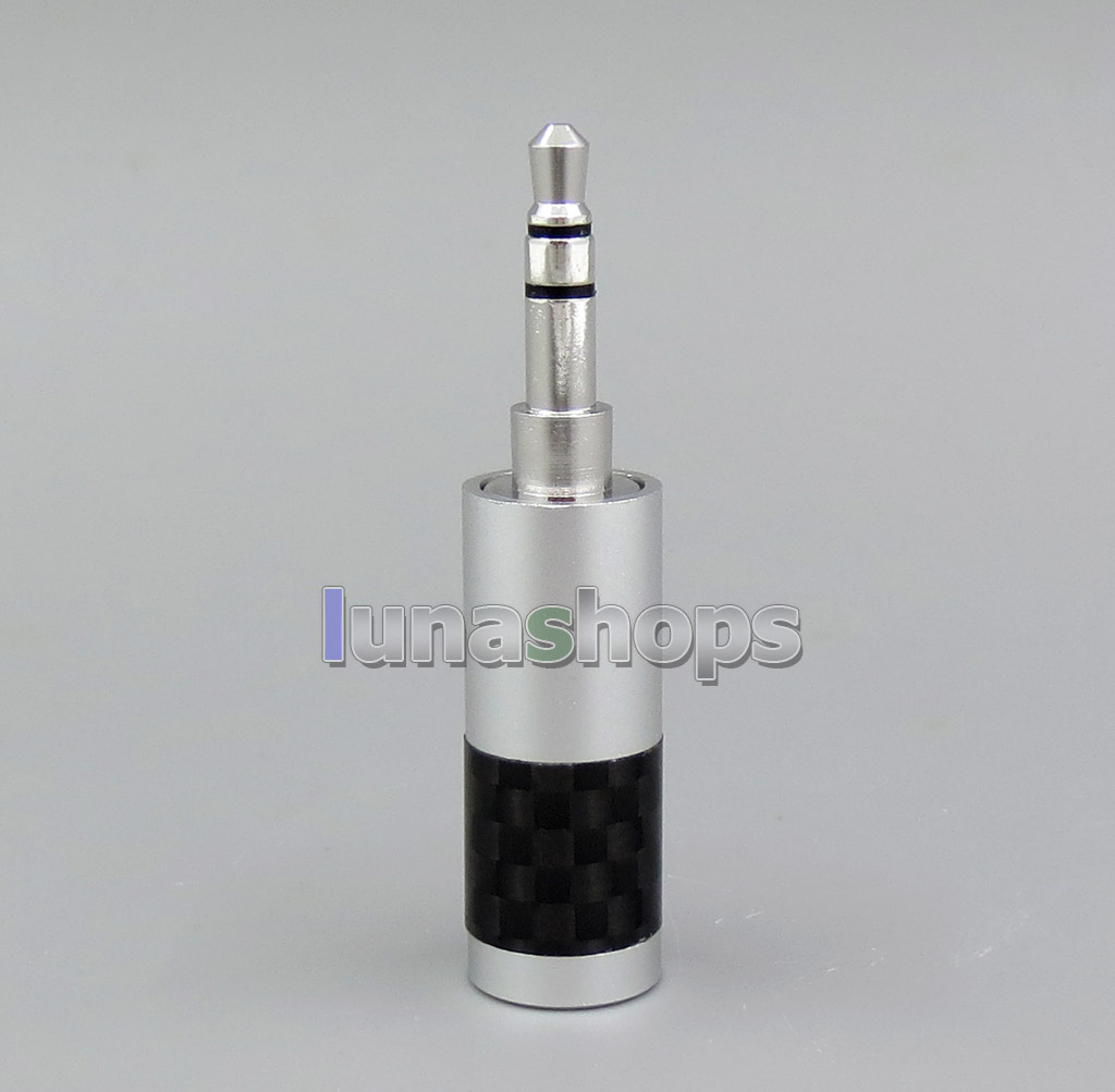Carbon Shell Silver Color Balanced 3.5mm 3poles Plug adapter For Astell & Kern AK380 AK240 AK100i II AK70
