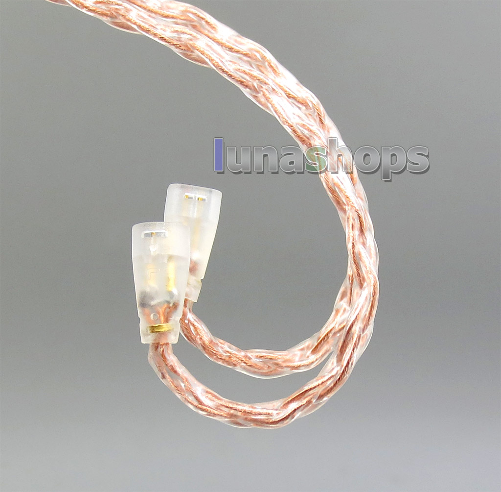 8 core 2.5mm 3.5mm 4.4mm Balanced Pure OCC Copper Earphone Cable For  Sennheiser IE8 IE80 IE800