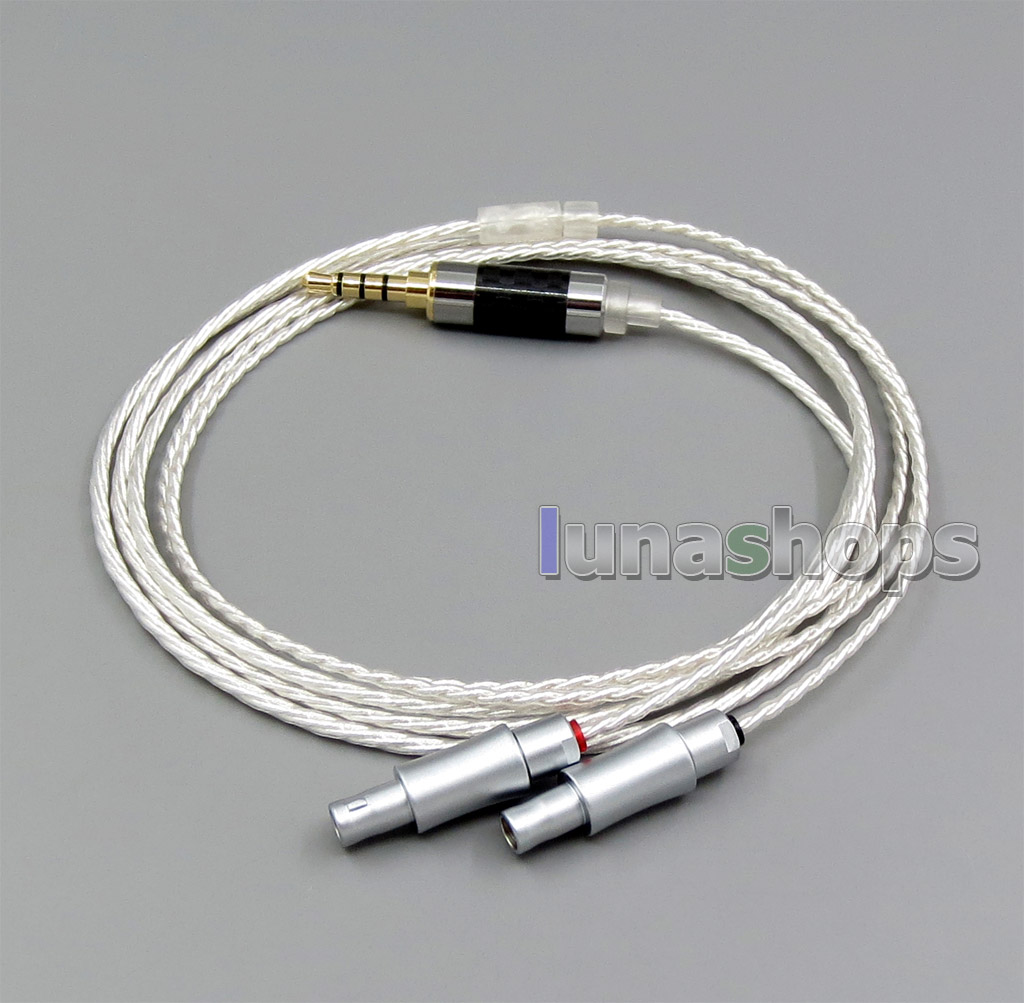 3.5mm Balanced TRRS Re-Zero Balanced  Silver Plated Copper Cable For Sennheiser HD800 Headphone Headset