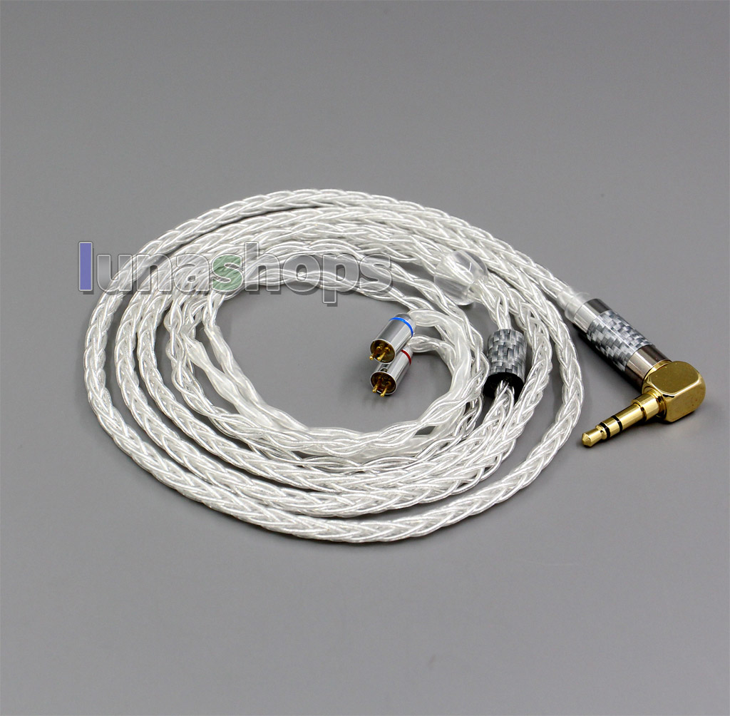 99.99% Pure Silver XLR 3.5mm 2.5mm 4.4mm Earphone Cable For Flat Step JH Audio JH16 Pro JH11 Pro 5 6 7 BA Custom