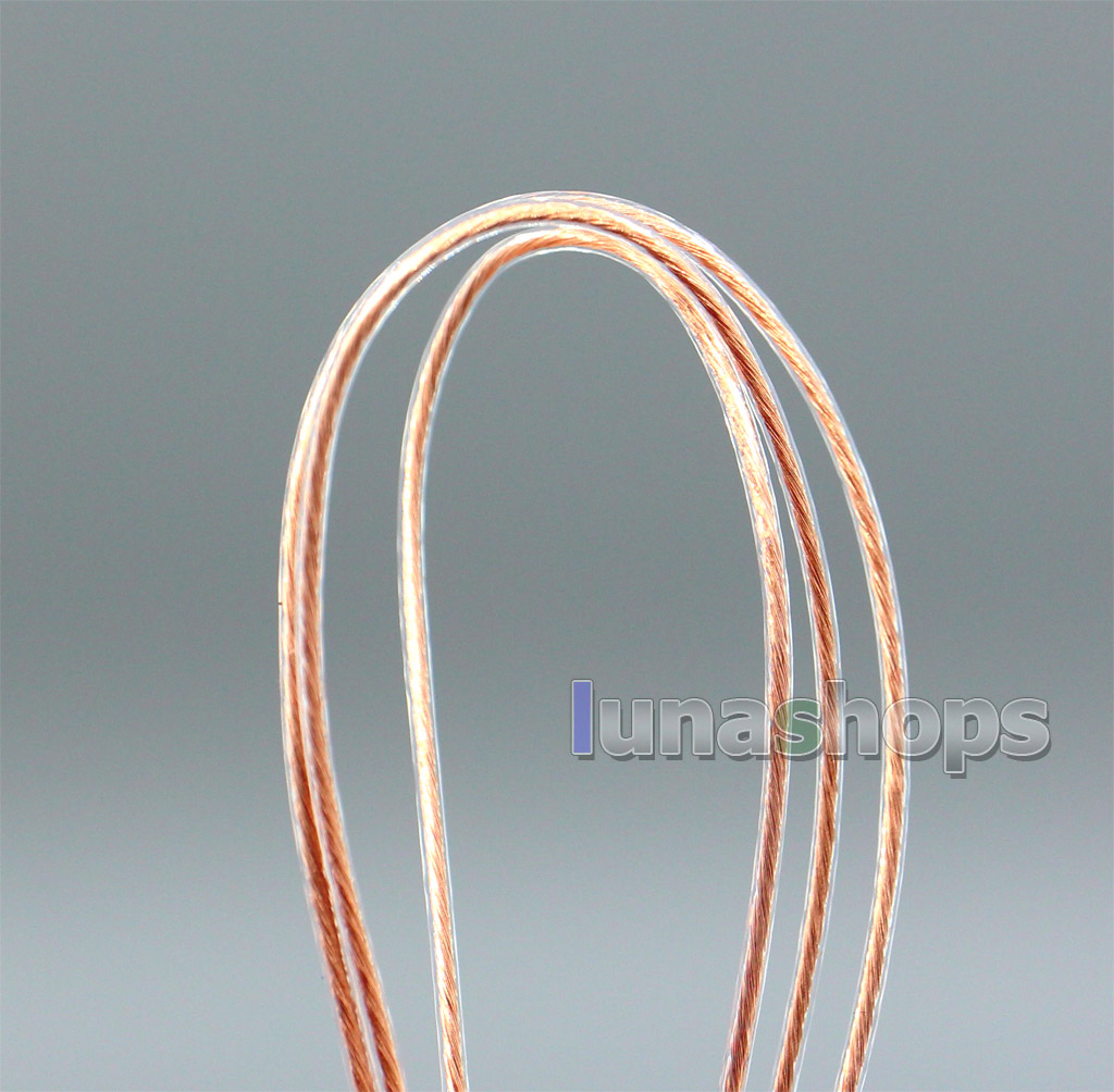 10m Extreme Soft Pure 99.9999999% 7N OCC  Signal Earphone Headphone Cable 100*0.05 Dia:0.9mm 