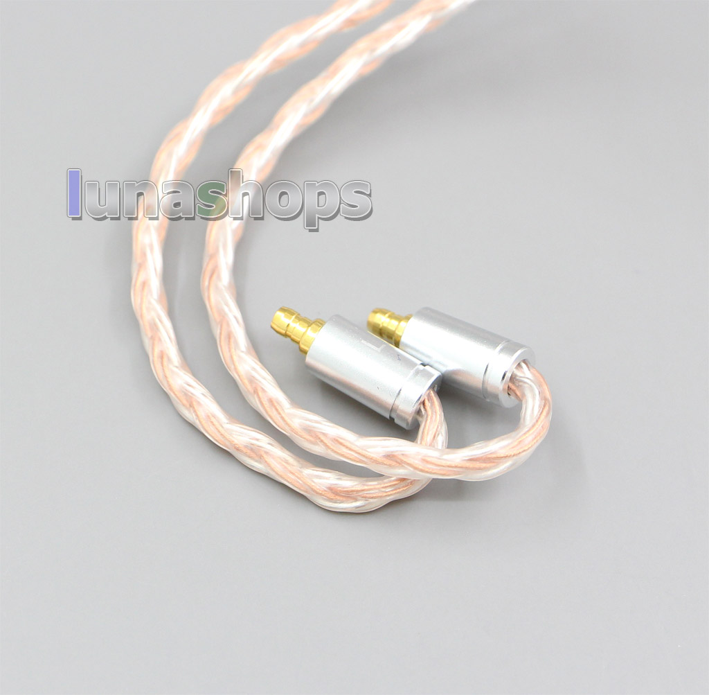 2.5mm 3.5mm XLR Balanced 16 Core OCC Silver Mixed Headphone Cable For Sennheiser IE400 IE500 Pro