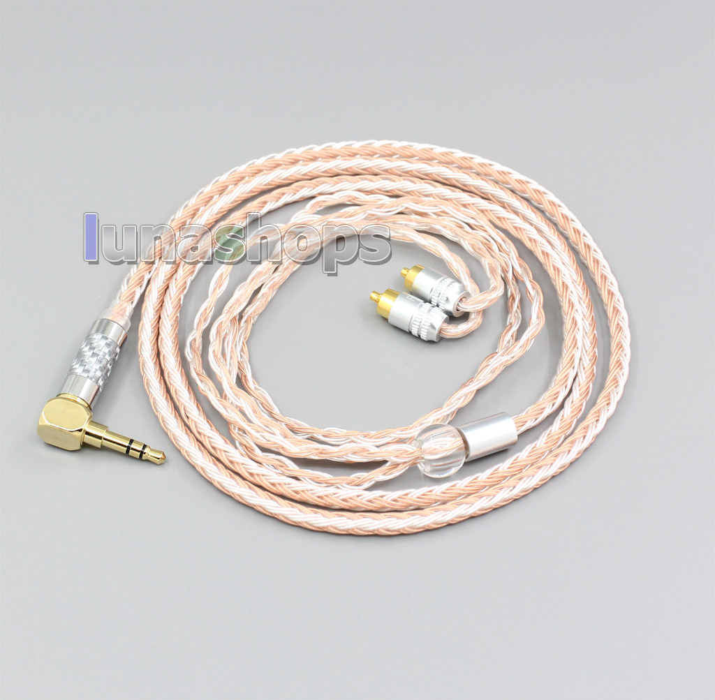 2.5mm 3.5mm XLR Balanced 16 Core OCC Silver Mixed Headphone Cable For Sony IER-M7 IER-M9 IER-Z1R