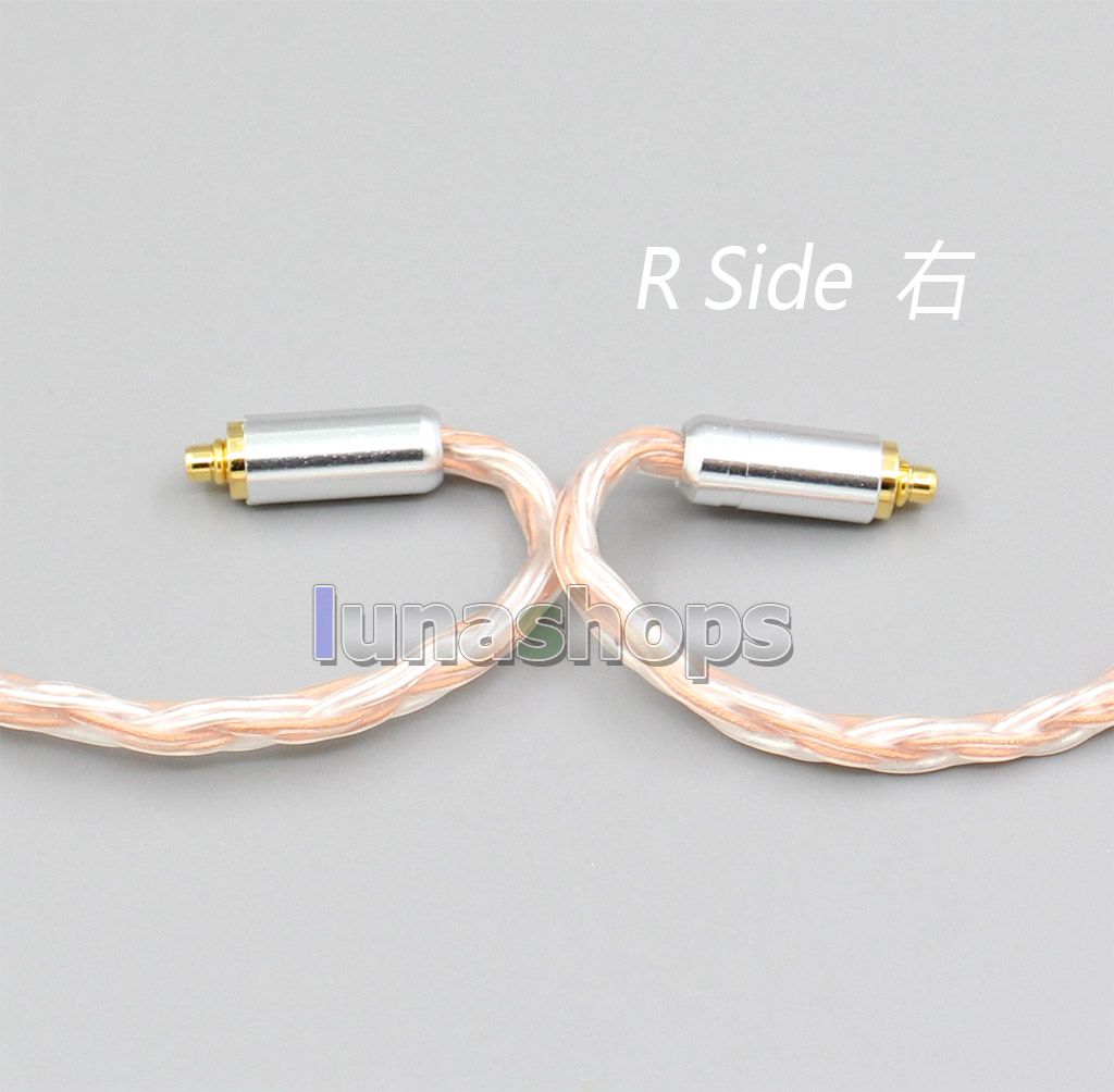 3.5mm XLR 16 Core OCC Silver Mixed Earphone Cable For Shure SE215 SE315 SE425 SE535 SE846