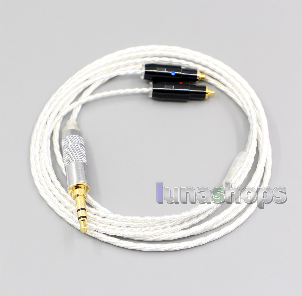 XLR 4.4mm 2.5mm Hi-Res Silver Plated 7N OCC Earphone Cable For Shure SRH1540 SRH1840 SRH1440
