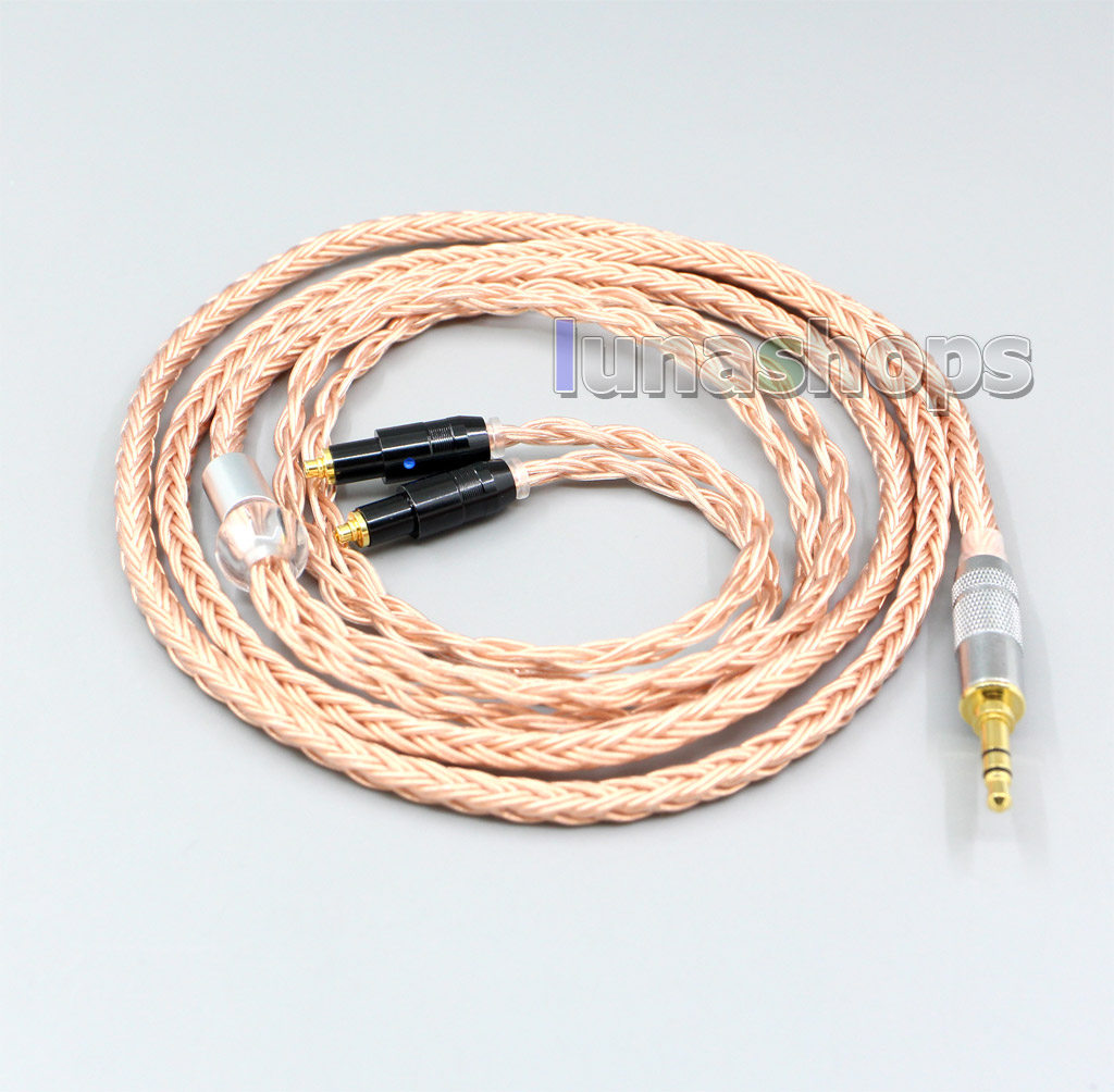 2.5mm 3.5mm XLR Balanced 16 Core 99% 7N  OCC Earphone Cable For Shure SRH1540 SRH1840 SRH1440