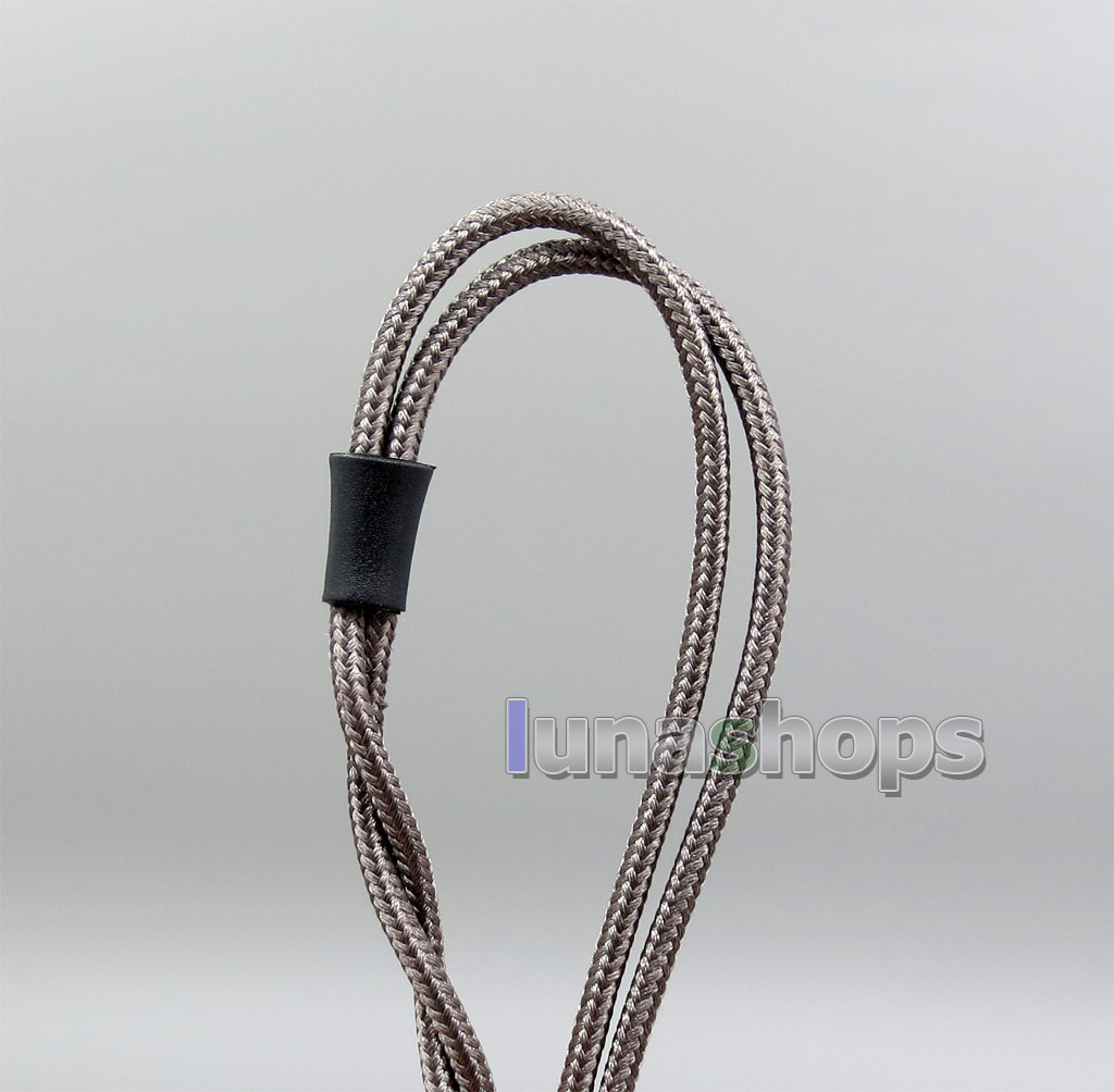 4.4mm Balanced Weave Cloth OCC Silver Plated Headphone Cable For Shure SRH1540 SRH1840 SRH1440 