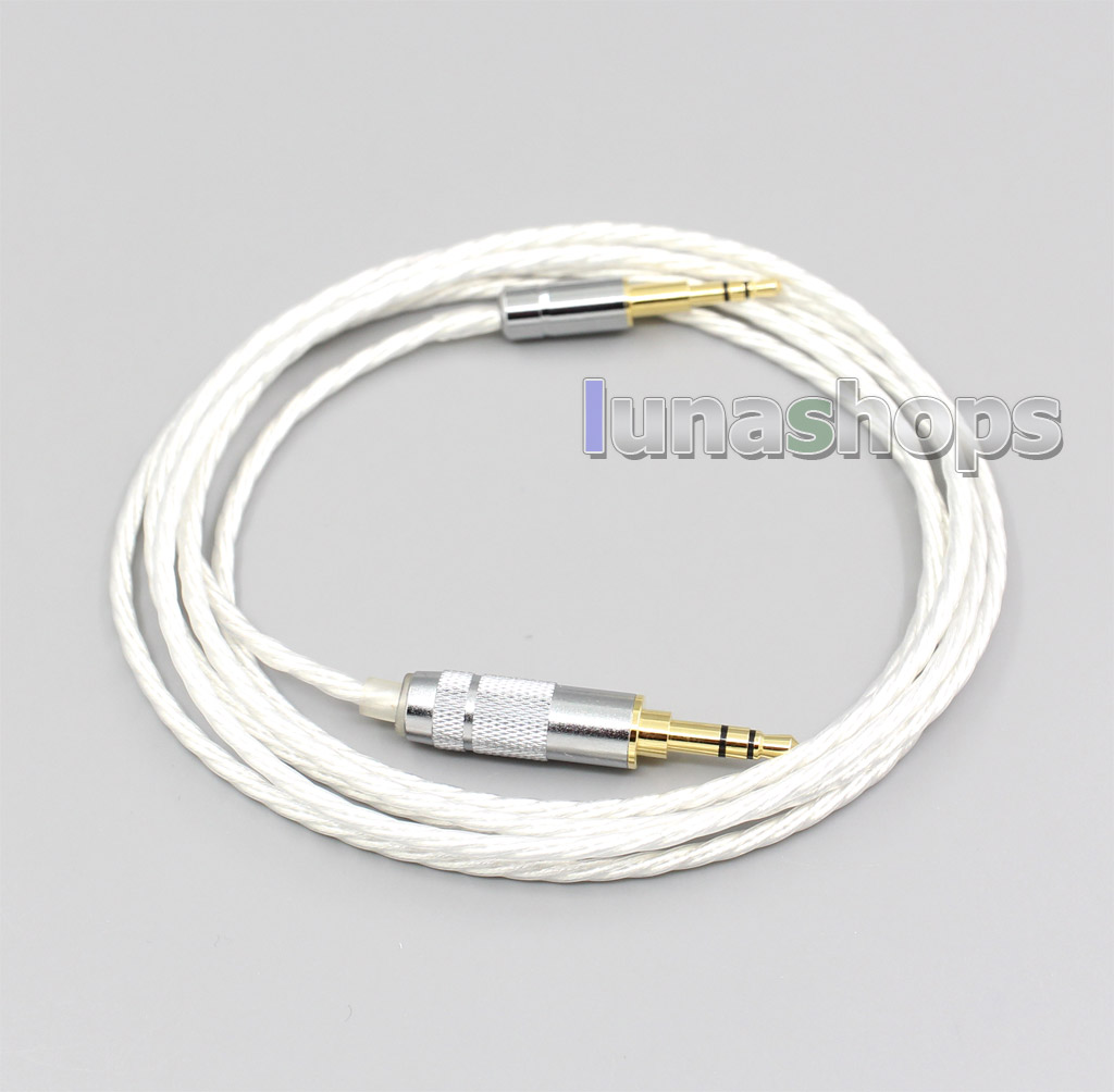Hi-Res Silver Plated 7N OCC Earphone Cable For Creative live2 Aurvana Sennheiser PXC480 PXC550 mm450 mm550