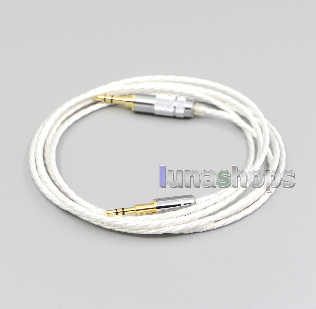 Hi-Res Silver Plated 7N OCC Earphone Cable For Creative live2 Aurvana Sennheiser PXC480 PXC550 mm450 mm550