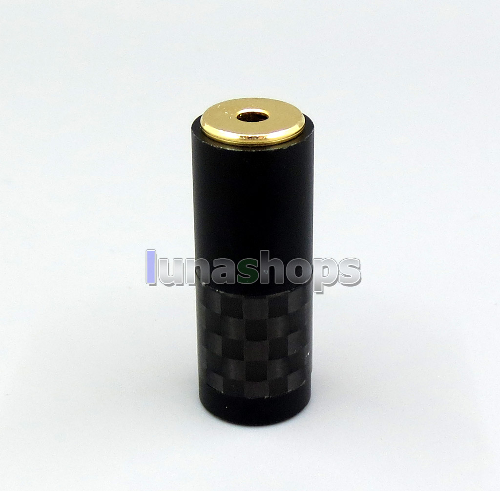 CYH-Series High Quality Black Carbon Barrel 2.5mm TRRS 4 Poles Female Custom DIY Adapter