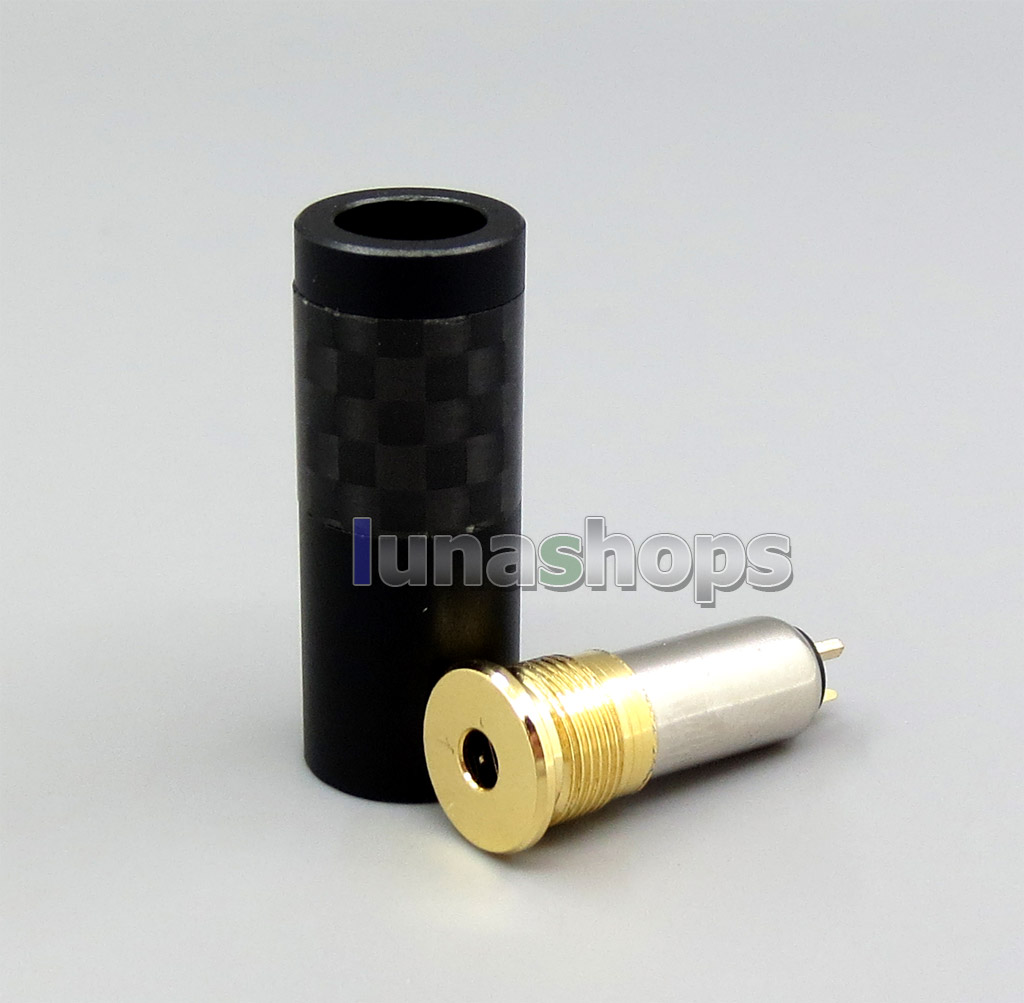 CYH-Series High Quality Black Carbon Barrel 2.5mm TRRS 4 Poles Female Custom DIY Adapter