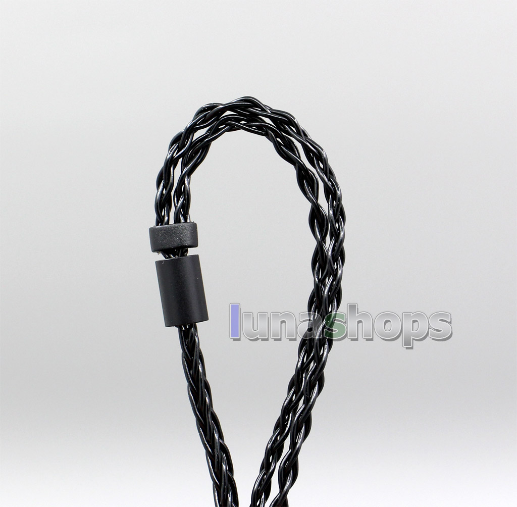 3.5mm 2.5mm 4.4mm 8 Core Black Balanced Pure Silver Plated Earphone Cable For Sennheiser HD580 HD600 HD650 HD430 HD660S