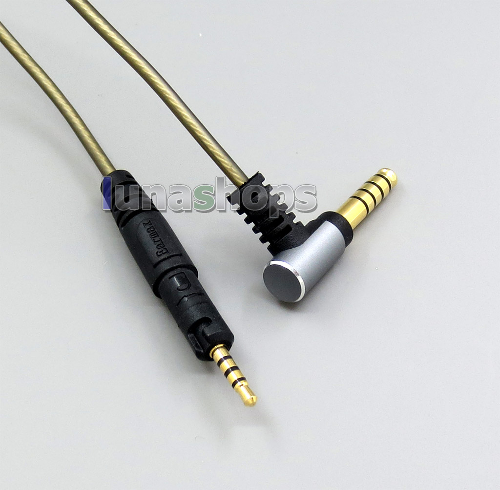 2.5mm 4.4mm Silver Plated Headphone Cable For Audio Technica ATH-M50x ATH-M40x