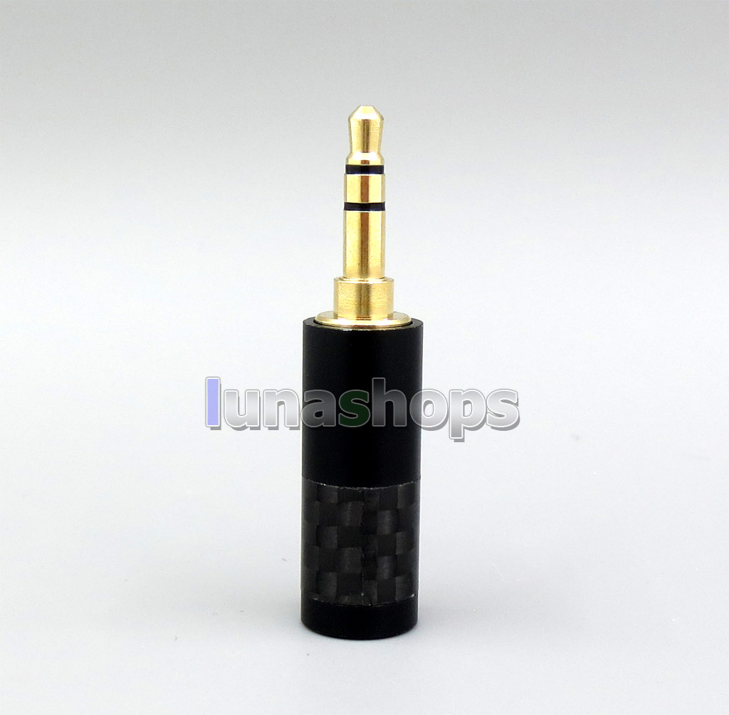 CYH-Series High Quality Black Carbon Barrel 3.5mm Male Custom DIY Adapter