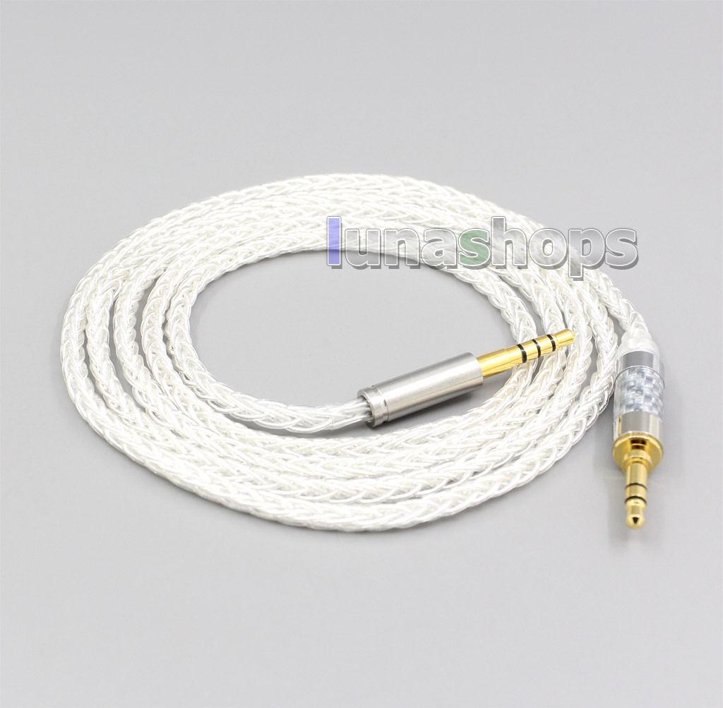 3.5mm 2.5mm 4.4mm XLR 8 Core Silver Plated OCC Earphone Cable For Denon AH-mm400 AH-mm300 AH-mm200
