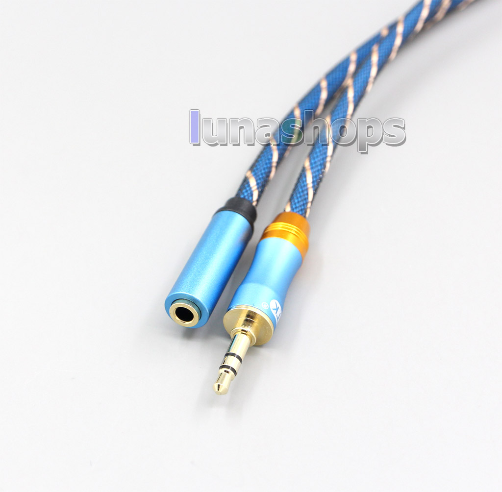 3.5mm Stereo Male To Female Extension  audio DIY Hifi Cable