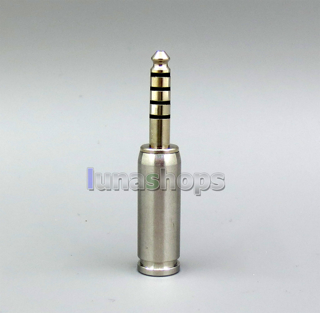 4.4mm Improved Version balanced Adapter Plug Stainless Steel Barrel 6.1mm Tailed Hole 