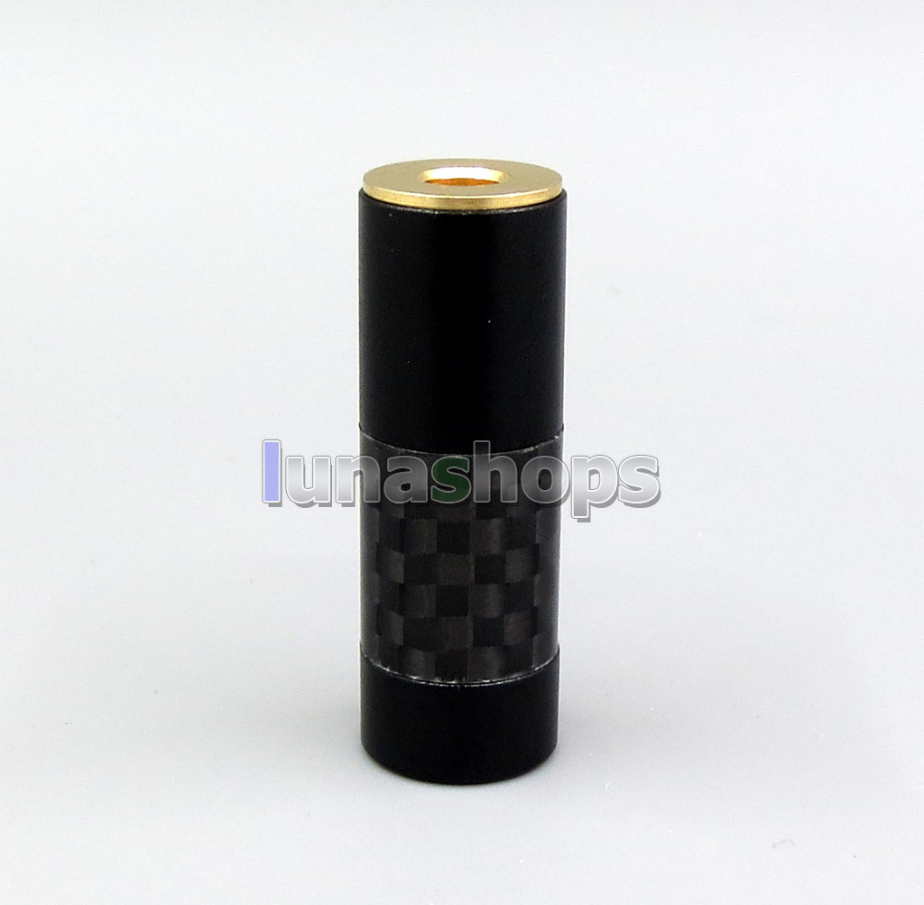 CYH-Series High Quality Black Carbon Barrel 4.4mm TRRS Balanced Female Custom DIY Adapter