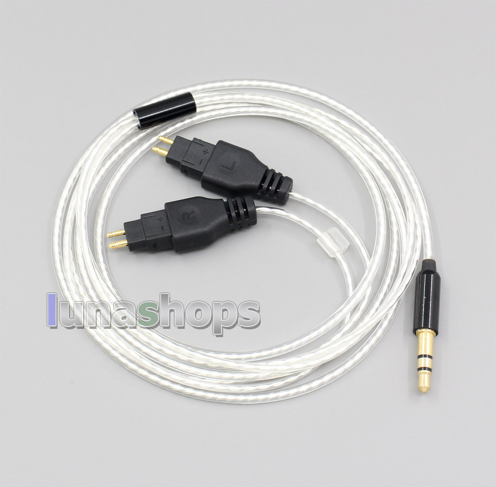 3.5mm 2.5mm Balanced Pure Silver Plated Earphone Cable For Sennheiser HD580 HD600 HD650 HDxxx HD660S
