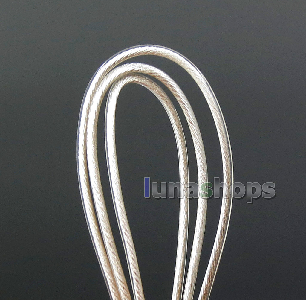 Silver Plated 7N OCC 63 Cores (9*0.01mm)*7 PVC Insulating Layer Diameter:1.15mm Bulk Earphone Cable