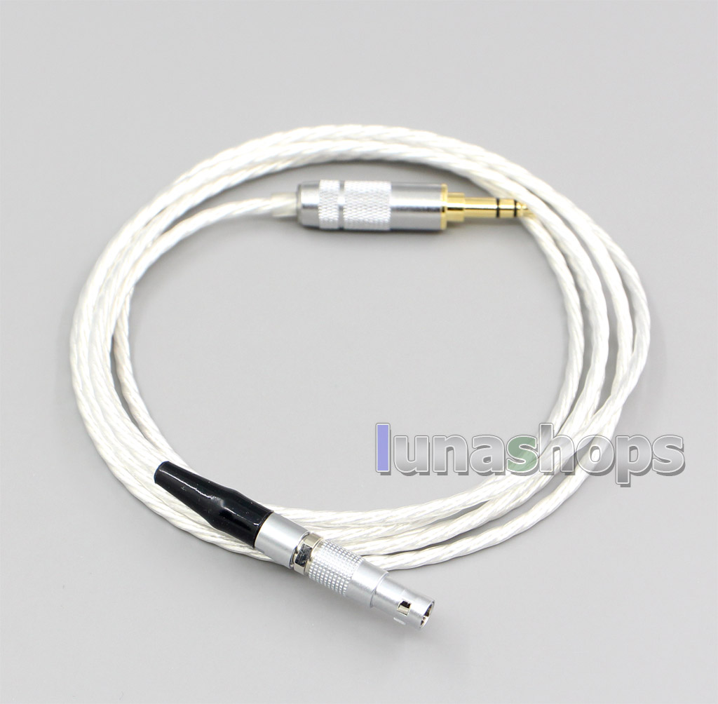 XLR 4.4mm 2.5mm Hi-Res Silver Plated 7N OCC Earphone Cable For AKG K812 K872 Reference Headphone